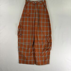 Collina Strada cargo pant trouser wide punk tartan